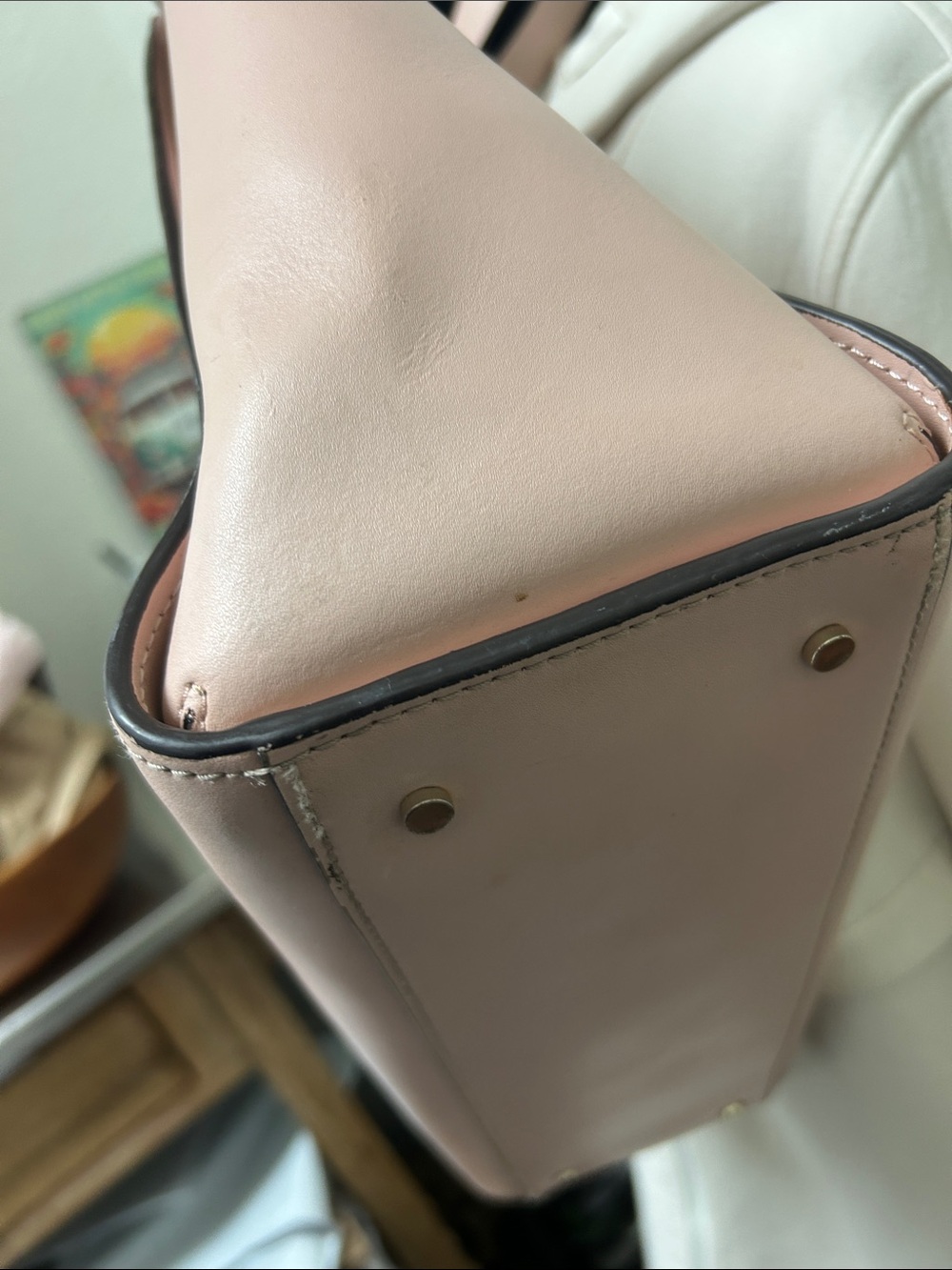 kate spade blush scallop-edge leather tote - Picture 4 of 10